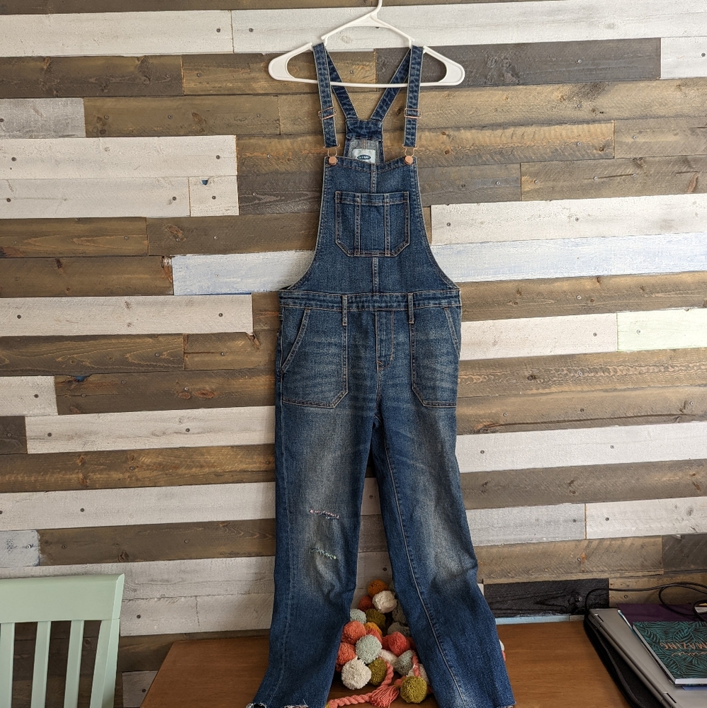 Custom Embroidered Denim Overalls